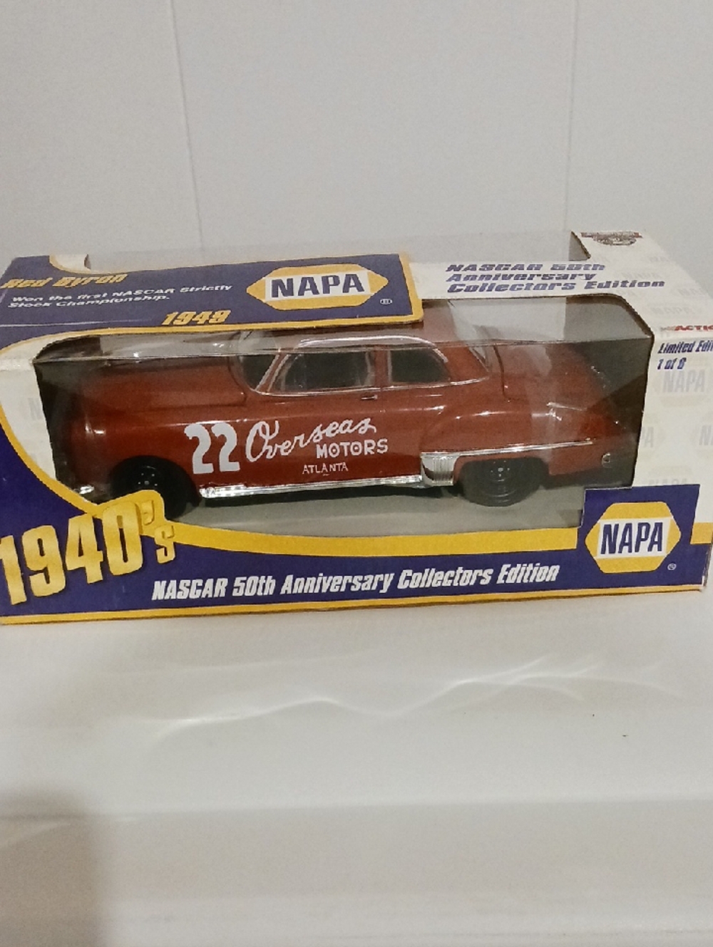 Nascar Overseas Motors #22 Red Die-Cast Collector Car